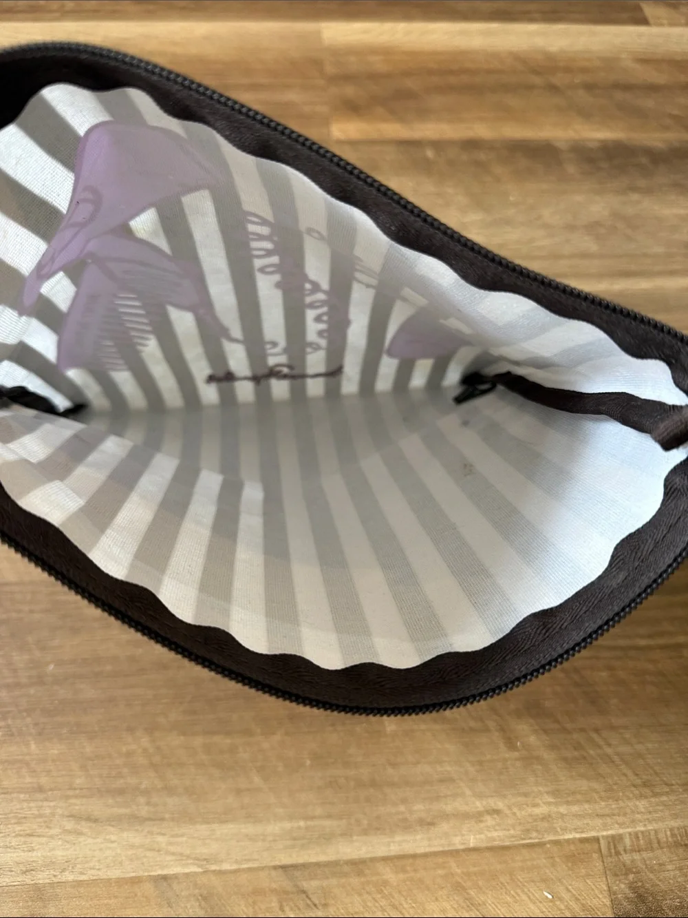 henri bendel Striped Cosmetic Pouch